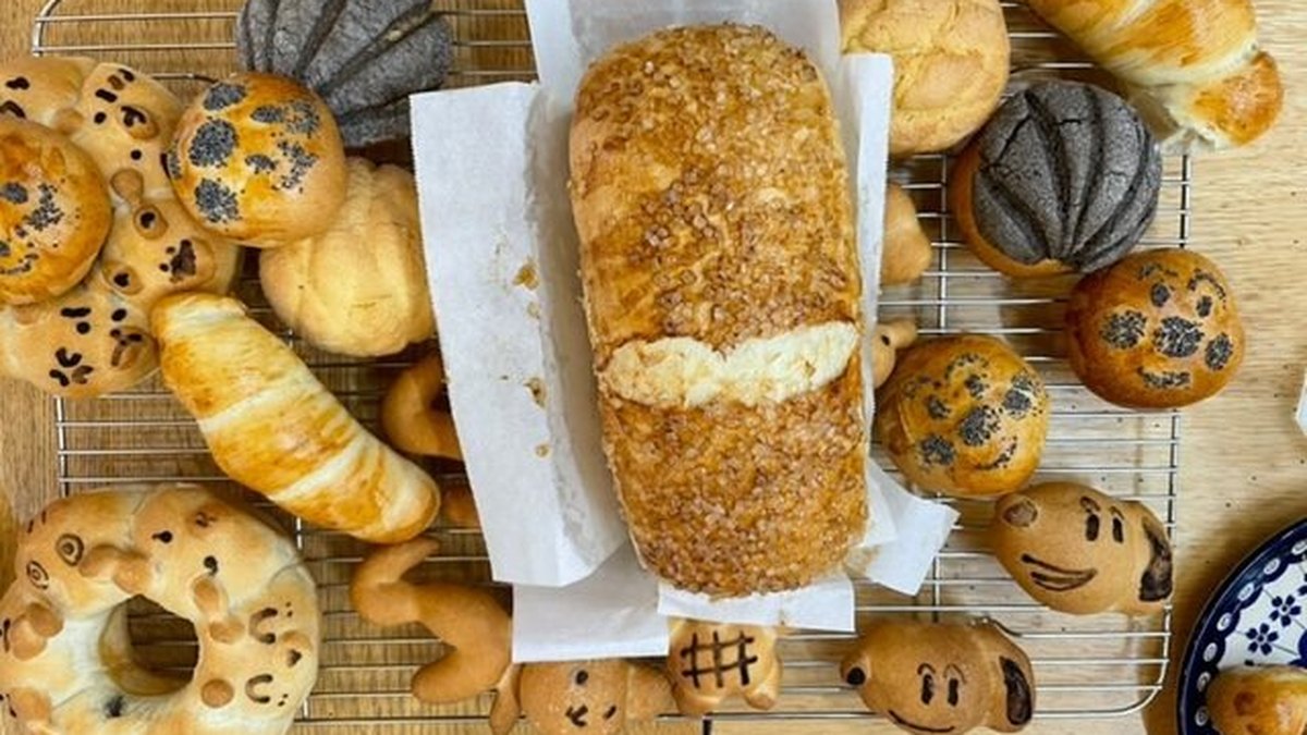 親子教室で焼き上がったパン
